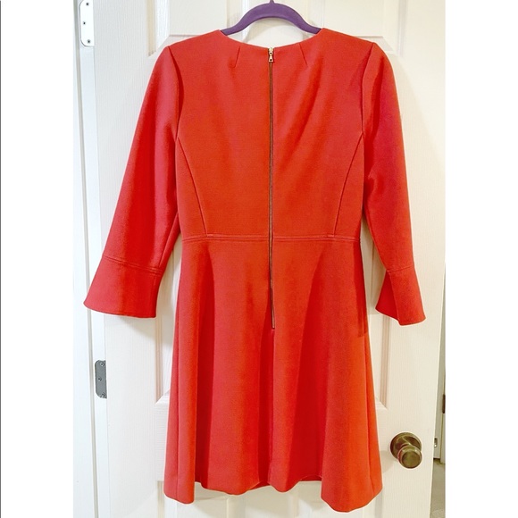 J. Crew Bell Sleeve Crepe Suiting Dress - Picture 5 of 10